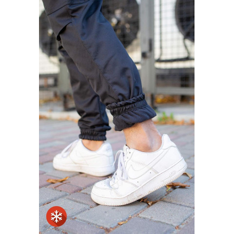 Чоловічі Теплі Штани Карго Without Reflective Чорні