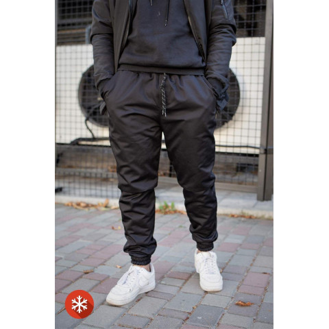Чоловічі Теплі Штани Джогери Without Чорні