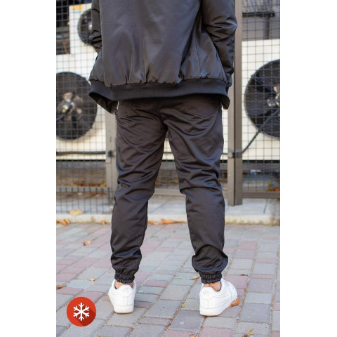 Чоловічі Теплі Штани Джогери Without Чорні