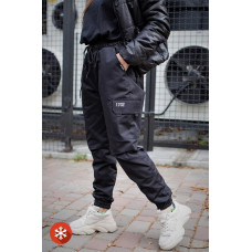 Жіночі Теплі Штани Карго Without Reflective Чорні