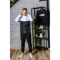 Анорак Nike бело-чёрный