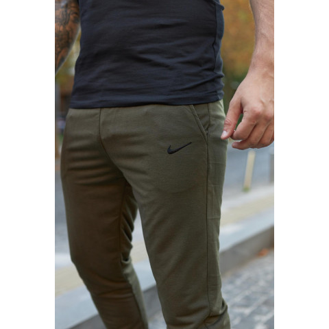 Штани чоловічі трикотажні Nike хакі