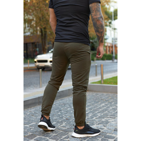 Штани чоловічі трикотажні Nike хакі