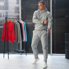 Спортивный костюм худи BAZA серый