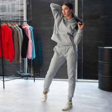 Спортивный костюм худи BAZA серый