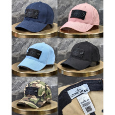 Кепка бейсболка з патчем ЧОРНИЙ Stone Island CapSI007