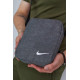 Барсетка сірий меланж Nike (біле лого)