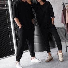 Костюм оверсайз чорний