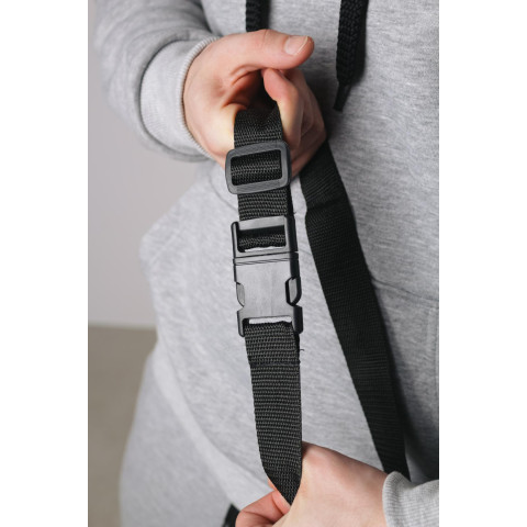 Бананка Adidas Сіра/ накатка біле маленьке лого