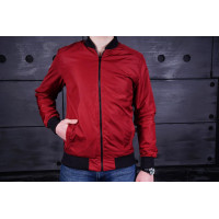 Мужской бомбер бордо